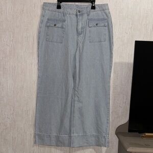 Striped Wide-Leg Pants (run small on sizing)